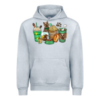 Heather Grey yorkshire terrier coffee cups Urban Hoodie - Zillion Design Studio