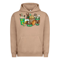 Pigment Burro yorkshire terrier coffee cups Urban Hoodie - Zillion Design Studio