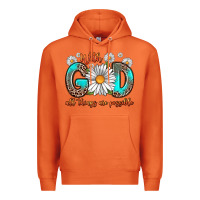 Carrot with god all things are possible daisy Premium Hoodie - Zillion Design Studio