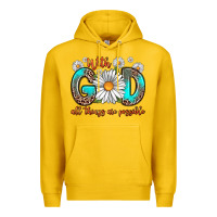Lemon with god all things are possible daisy Premium Hoodie - Zillion Design Studio