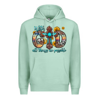 Seafoam with god all things are possible cross Premium Hoodie - Zillion Design Studio