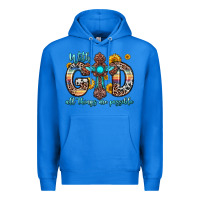 True Royal with god all things are possible cross Premium Hoodie - Zillion Design Studio