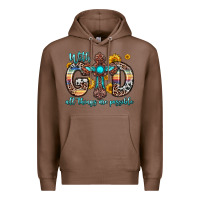 Chestnut with god all things are possible cross Premium Hoodie - Zillion Design Studio