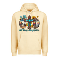 Pina Colada with god all things are possible cross Premium Hoodie - Zillion Design Studio