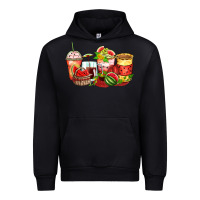 Black watermelon farm fresh coffee cups Urban Hoodie - Zillion Design Studio