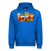Cobalt watermelon farm fresh coffee cups Urban Hoodie - Zillion Design Studio