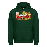 Forest Green watermelon farm fresh coffee cups Urban Hoodie - Zillion Design Studio