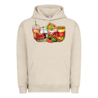 Pigment French Oak watermelon farm fresh coffee cups Urban Hoodie - Zillion Design Studio