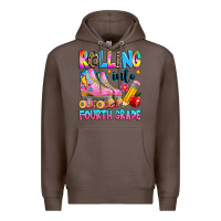 Coffee rolling into fourth grade Premium Hoodie - texasbilliewilder