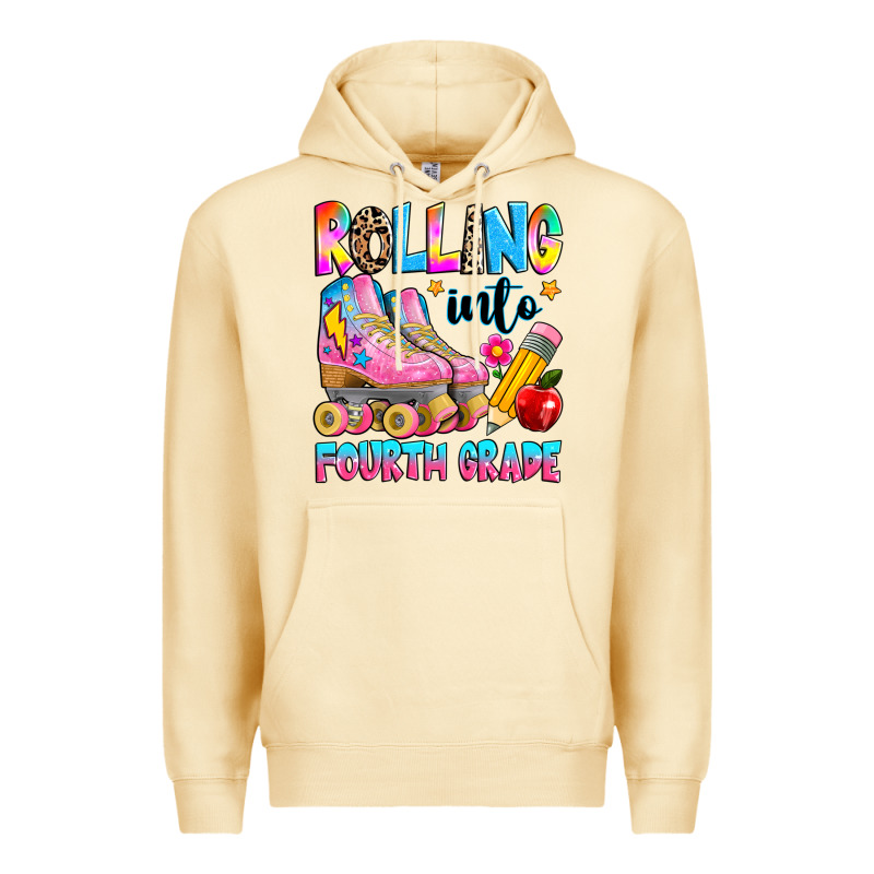 Rolling Into Fourth Grade Premium Hoodie by texasbilliewilder | Teevron