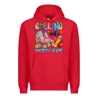 Red rolling into fourth grade Premium Hoodie - texasbilliewilder