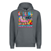 Rock rolling into fourth grade Premium Hoodie - texasbilliewilder