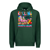 Sports Green rolling into fourth grade Premium Hoodie - texasbilliewilder