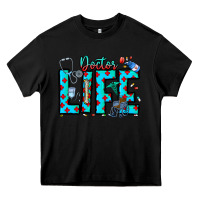 Black Doctor Life Heavy Core Tee - CowhideDigitalArt