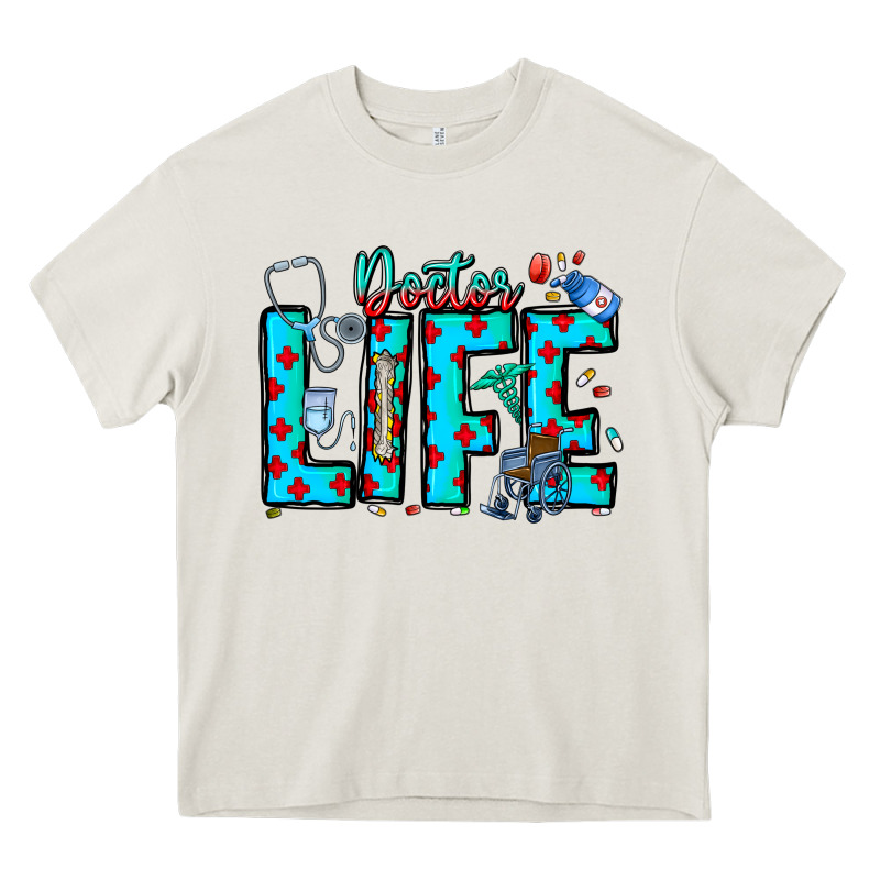 Doctor Life Heavy Core Tee by CowhideDigitalArt | Teevron