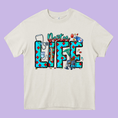 Doctor Life Heavy Core Tee Designed By Cowhidedigitalart