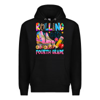 Black rolling into fourth grade Premium Hoodie - texasbilliewilder