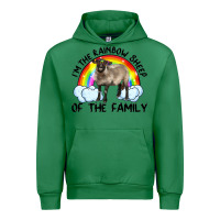 Emerald i'm the rainbow sheep of the family suffolk sheep black face sheep Urban Hoodie - RanaPortraitStore