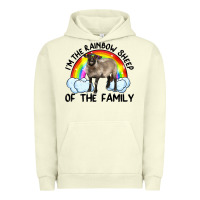 Pigment Pistachio i'm the rainbow sheep of the family suffolk sheep black face sheep Urban Hoodie - RanaPortraitStore