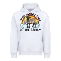 White i'm the rainbow sheep of the family suffolk sheep black face sheep Urban Hoodie - RanaPortraitStore