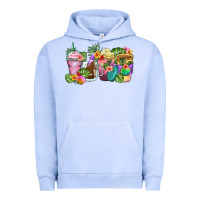 Pigment Grape Ice tropical coffee cups Urban Hoodie - Zillion Design Studio