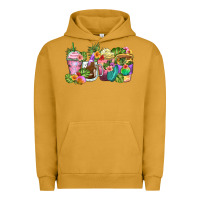 Pigment Peanut Butter tropical coffee cups Urban Hoodie - Zillion Design Studio