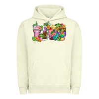 Pigment Pistachio tropical coffee cups Urban Hoodie - Zillion Design Studio