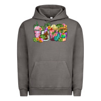 Pigment Tornado tropical coffee cups Urban Hoodie - Zillion Design Studio