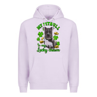 Lilac st patricks day my pitbuli my lucky charm Premium Hoodie - RanaPortraitStore