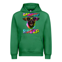 Emerald rainbow sheep suffolk sheep Urban Hoodie - RanaPortraitStore