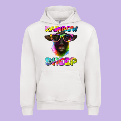 Urban Hoodie rainbow sheep suffolk sheep