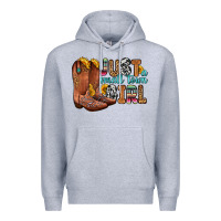 Heather Grey just a small town girl Premium Hoodie - Zillion Design Studio