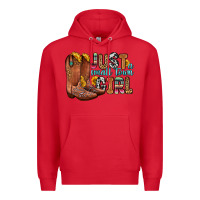 Red just a small town girl Premium Hoodie - Zillion Design Studio