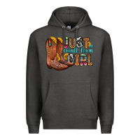 Charcoal Heather just a small town girl Premium Hoodie - Zillion Design Studio