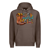Coffee just a small town girl Premium Hoodie - Zillion Design Studio