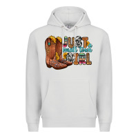Dove Grey just a small town girl Premium Hoodie - Zillion Design Studio