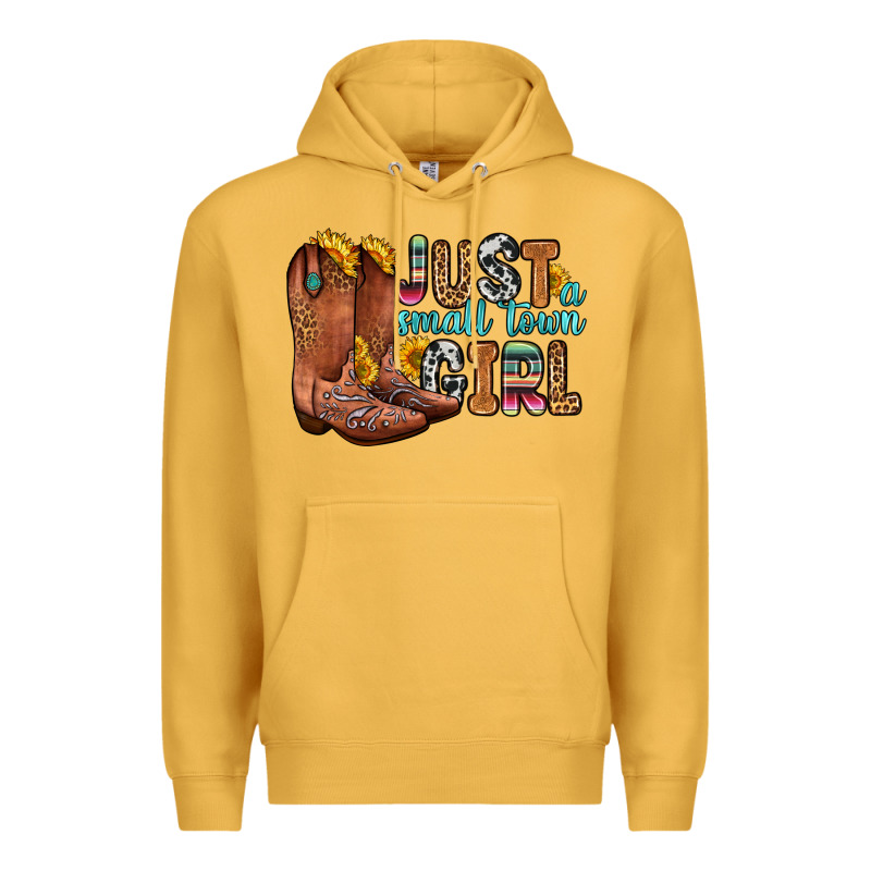 Just A Small Town Girl Premium Hoodie by Zillion Design Studio | Teevron