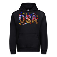 Black usa 4th of july bw Urban Hoodie - texasbilliewilder
