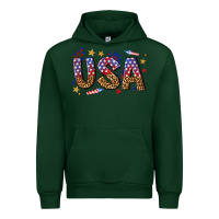 Forest Green usa 4th of july bw Urban Hoodie - texasbilliewilder