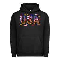 Pigment Black usa 4th of july bw Urban Hoodie - texasbilliewilder