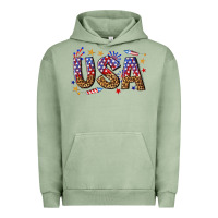 Pigment Oil Green usa 4th of july bw Urban Hoodie - texasbilliewilder