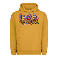 Pigment Peanut Butter usa 4th of july bw Urban Hoodie - texasbilliewilder