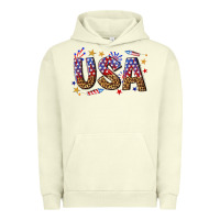 Pigment Pistachio usa 4th of july bw Urban Hoodie - texasbilliewilder