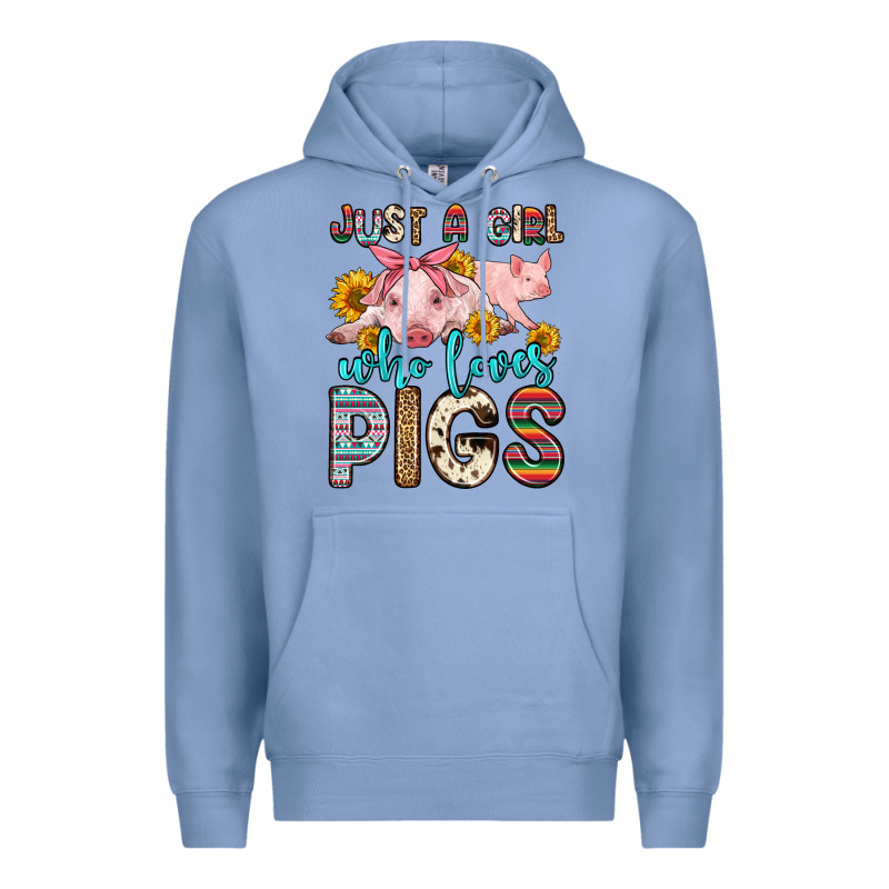 Just A Girl Who Loves Pigs Premium Hoodie by Zillion Design Studio | Teevron