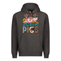 Smoke just a girl who loves pigs Premium Hoodie - Zillion Design Studio