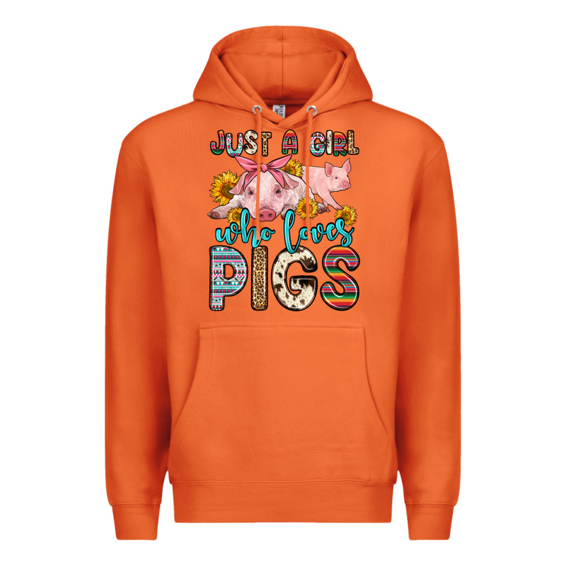 Just A Girl Who Loves Pigs Premium Hoodie by Zillion Design Studio | Teevron