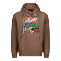 Chestnut just a girl who loves pigs Premium Hoodie - Zillion Design Studio
