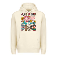Sandshell just a girl who loves pigs Premium Hoodie - Zillion Design Studio