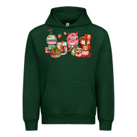 Forest Green strawberry farm fresh coffee cups Urban Hoodie - Zillion Design Studio