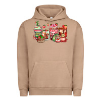 Pigment Burro strawberry farm fresh coffee cups Urban Hoodie - Zillion Design Studio